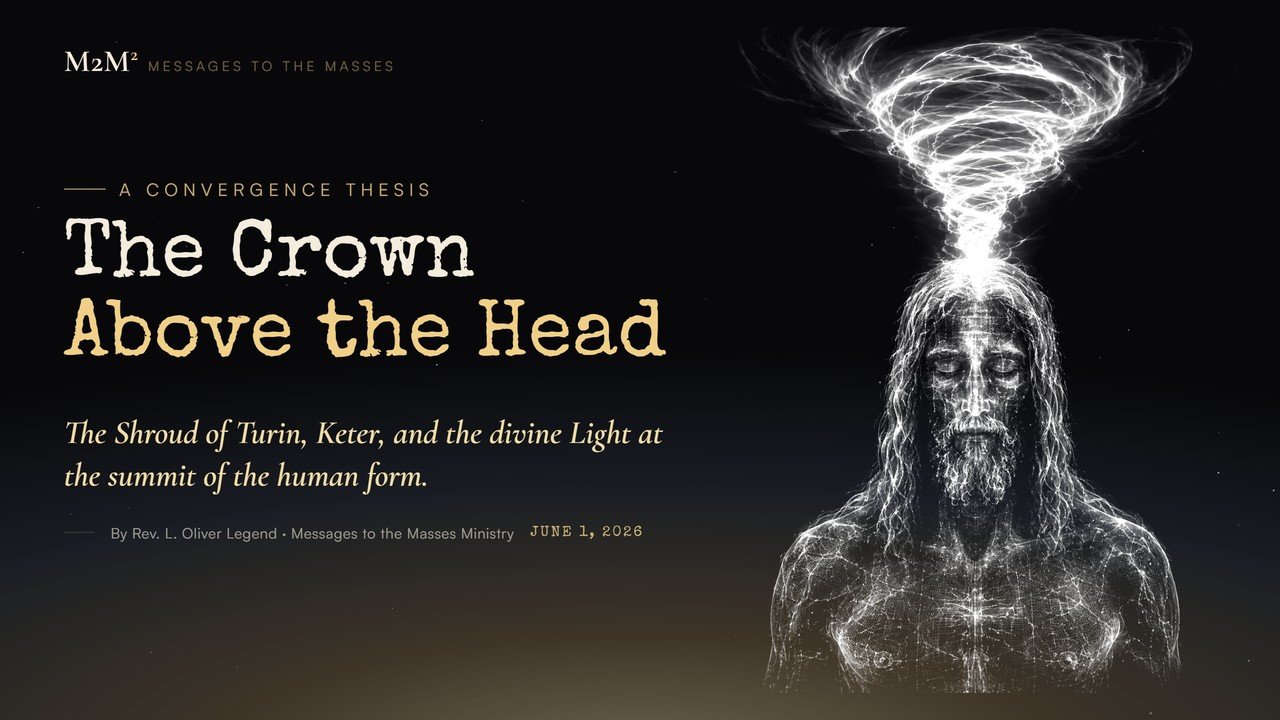 The Crown Above the Head — a luminous figure with a vortex of light rising from the crown of the head